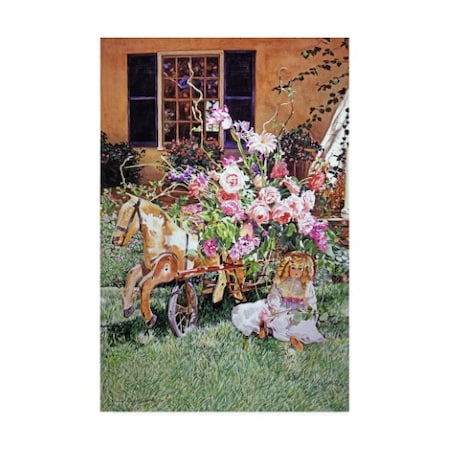 David Lloyd Glover 'Rose Garden Party' Canvas Art,16x24